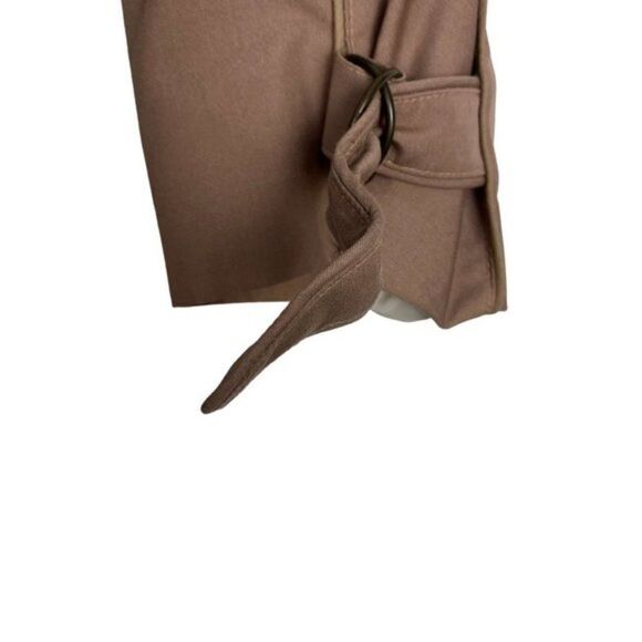 LONDON FOG Womens Vintage Dusty Rose Pink Belted Lined Trench Coat Pleats US 10M - Picture 8 of 14